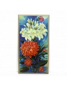 PAREJA DE CUADROS DE FLORES ALEGRES 2
