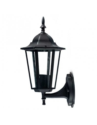 APLIQUE EXTERIOR ALUMINIO NEGRO E27...