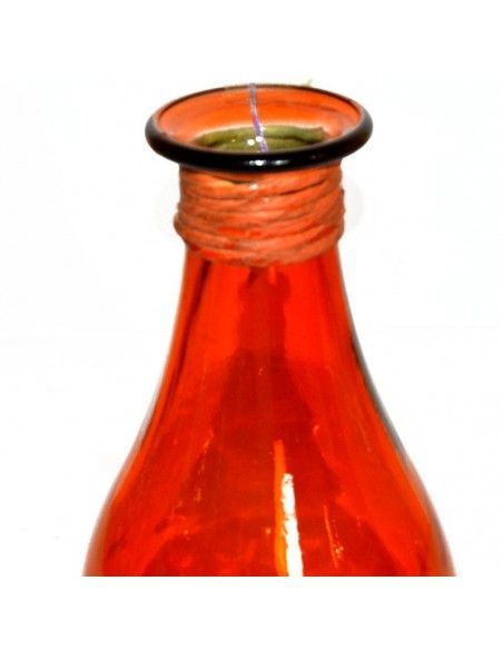 JARRON NARANJA DE CRISTAL