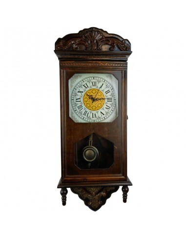 RELOJ PARED ANTIGUO CON PÉNDULO 63x25
