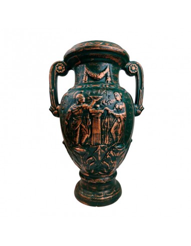ÁNFORA CERÁMICA RELIEVE CLÁSICO 50x32