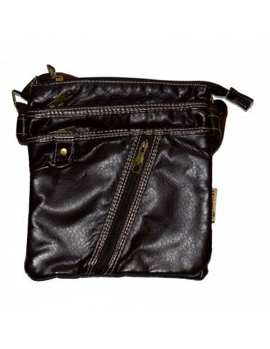 BOLSO DE CABALLERO POLIPIEL MARRON