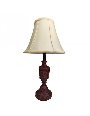 LÁMPARA CLÁSICA RESINA BURDEOS E14 41x22