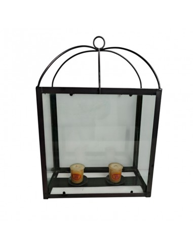 FAROL VINTAGE FORJA Y VIDRIO 48x30