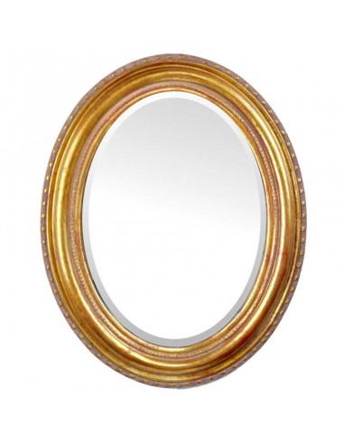ESPEJO OVALADO DORADO 51x41