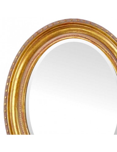 ESPEJO OVALADO DORADO 51x41