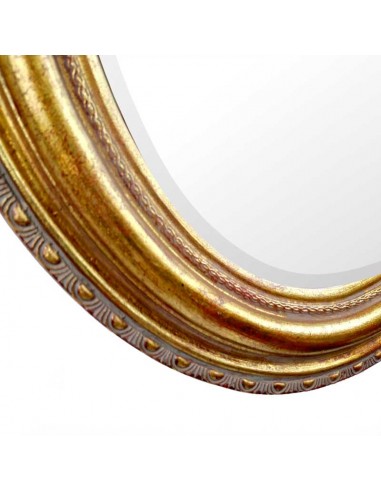 ESPEJO OVALADO DORADO 51x41