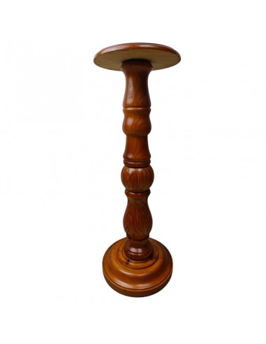 PEDESTAL DE MADERA TORNEADA PARA...