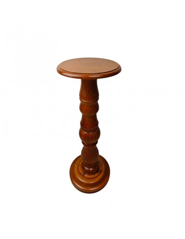 PEDESTAL DE MADERA TORNEADA PARA...
