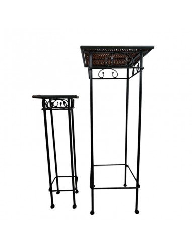 SET DE DOS JARDINERAS  VINTAGE 82x31