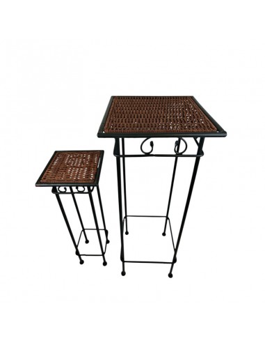 SET DE DOS JARDINERAS  VINTAGE 82x31
