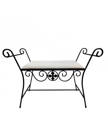BANQUETA DESCALZADORA FORJA NEGRA 64x90