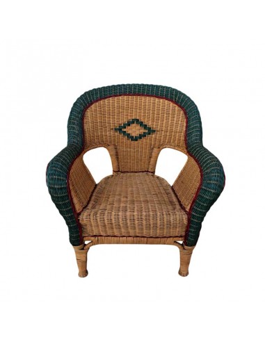 CONJUNTO DE MIMBRE CUATRO PIEZAS JARDIN