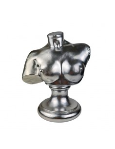 FIGURA TORSO FEMENINO PLATA...