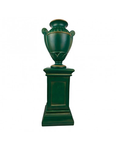 JARRÓN DE PORCELANA VERDE CON...