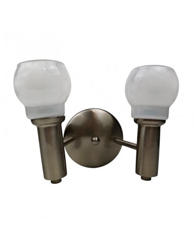 APLIQUE DE PARED DE ALUMINIO 2 LUCES...