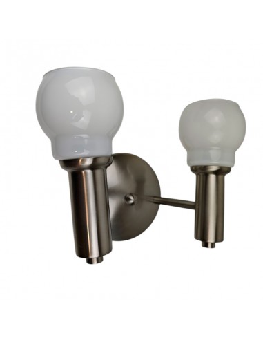 APLIQUE DE PARED DE ALUMINIO 2 LUCES...