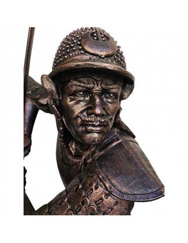 ESTATUA SAMURÁI COBRE Y ORO 158x76