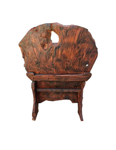 SILLÓN RÚSTICO DE MADERA MACIZA 89x71