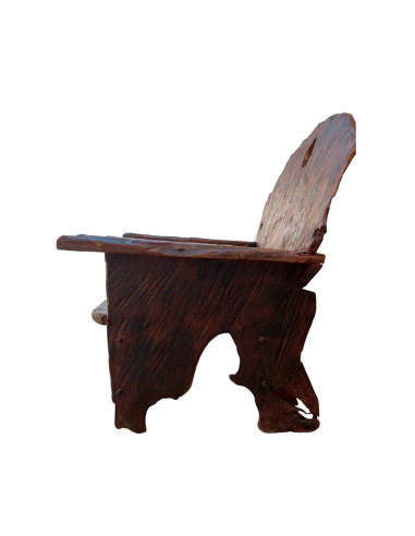 SILLÓN RÚSTICO DE MADERA MACIZA 89x71