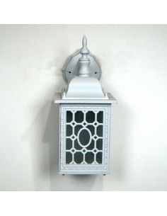 APLIQUE DE EXTERIOR BLANCO CUADRADO 2