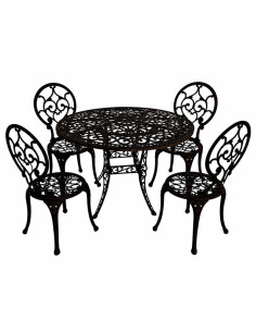 CONJUNTO MESA 76X95 CM + 4...