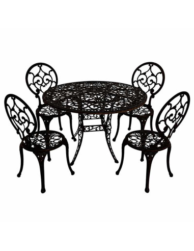 CONJUNTO MESA 76X95 CM + 4 SILLAS...