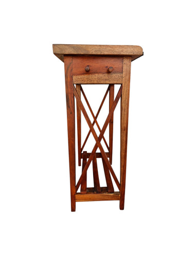 MESA AUXILIAR ACACIA Y ZINC 96x60