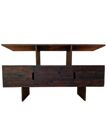 MUEBLE TV RÚSTICO MADERA MACIZA 78x140