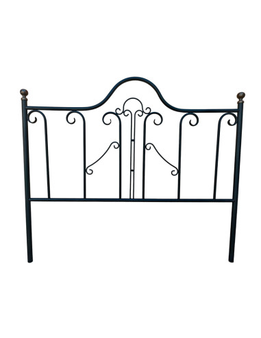 CABECERO DE FORJA NEGRO PARA CAMA 150