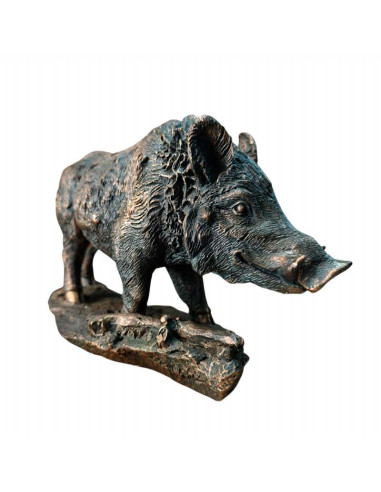 FIGURA JABALI ORO ENVEJECIDO 20x37