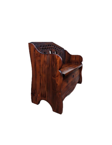 BANCO BAÚL RÚSTICO DE MADERA 78x96