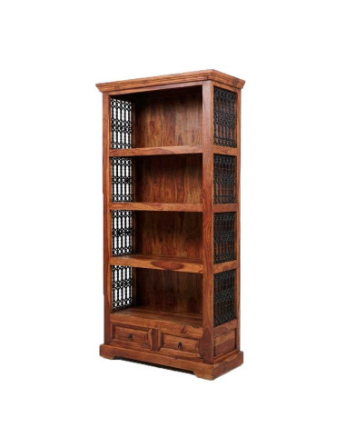 LIBRERÍA DE MADERA Y FORJA 180x88