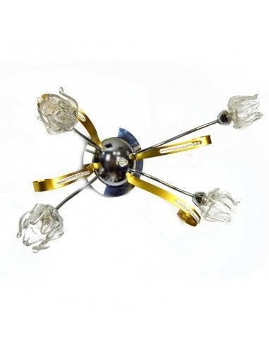 PLAFON DE TECHO DE CUATRO TULIPA FLOR