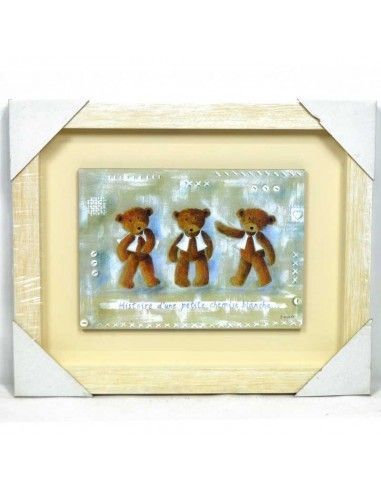 CUADRO MADERA DE OSO INFANTIL