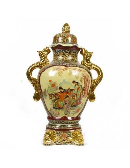JARRON DE PORCELANA DE SATSUMA