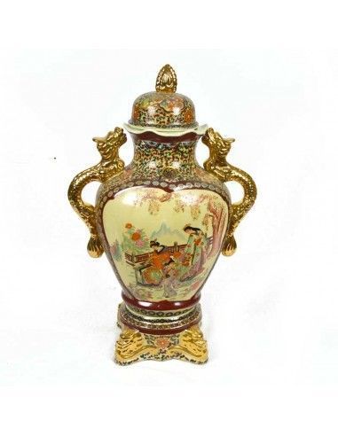 JARRON DE PORCELANA DE SATSUMA