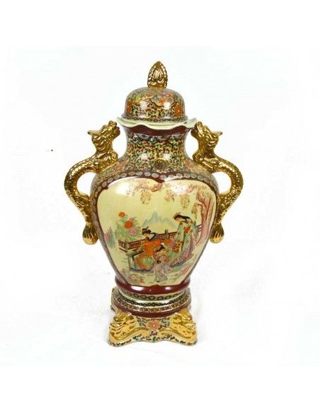 JARRON DE PORCELANA DE SATSUMA