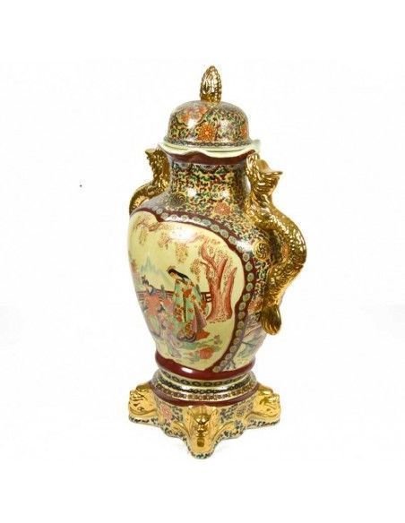 JARRON DE PORCELANA DE SATSUMA