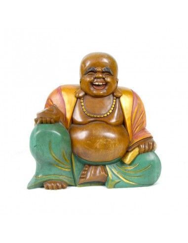 FIGURA DE BUDA DE MADERA