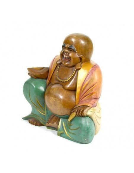 FIGURA DE BUDA DE MADERA