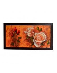 CUADRO APAISADO DE ROSAS