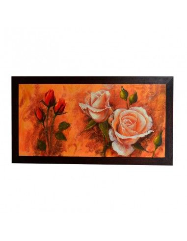 CUADRO APAISADO DE ROSAS
