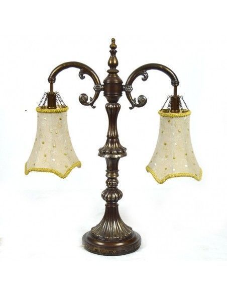 LAMPARA DE SOBREMESA DE BRONCE