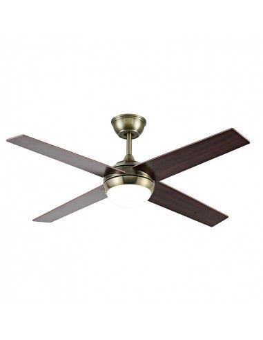 VENTILADOR DE TECHO CUATRO ASPAS WENGUE