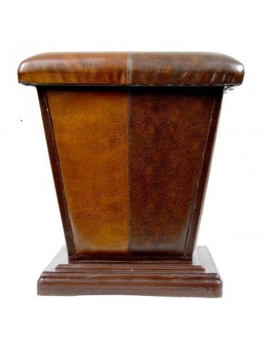 BAUL-PUFF POLIPIEL MARRON