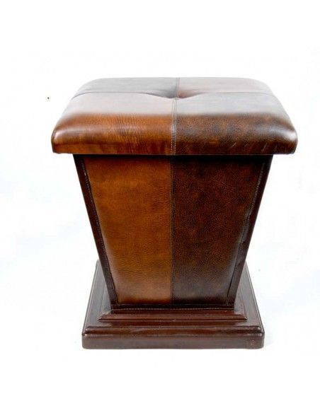 BAUL-PUFF POLIPIEL MARRON