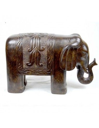 ELEFANTE DE PIE MARRON