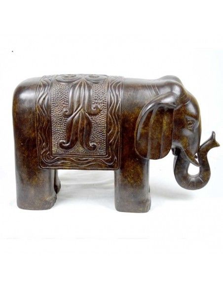 ELEFANTE DE PIE MARRON
