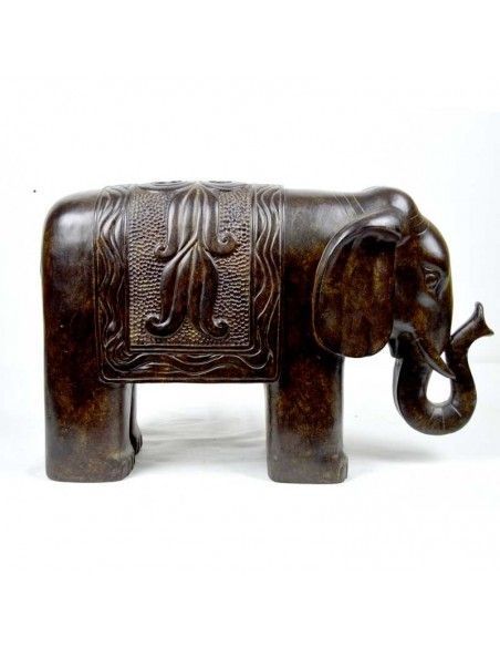 ELEFANTE DE PIE MARRON